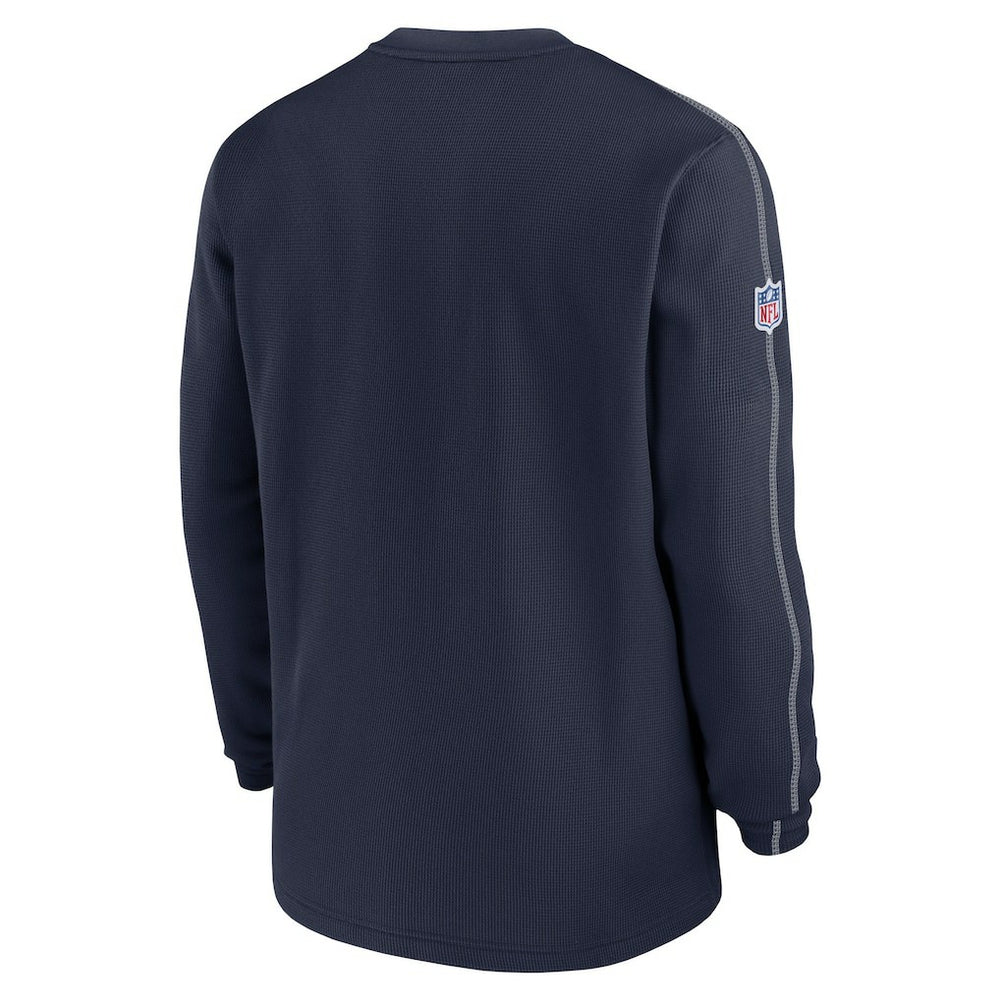 Dallas Cowboys 2024 Sideline Coach Vintage Pullover Sweatshirt - Navy - Nike