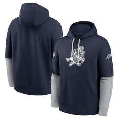 Dallas Cowboys Sideline Club Pullover Hoodie - Navy - Nike