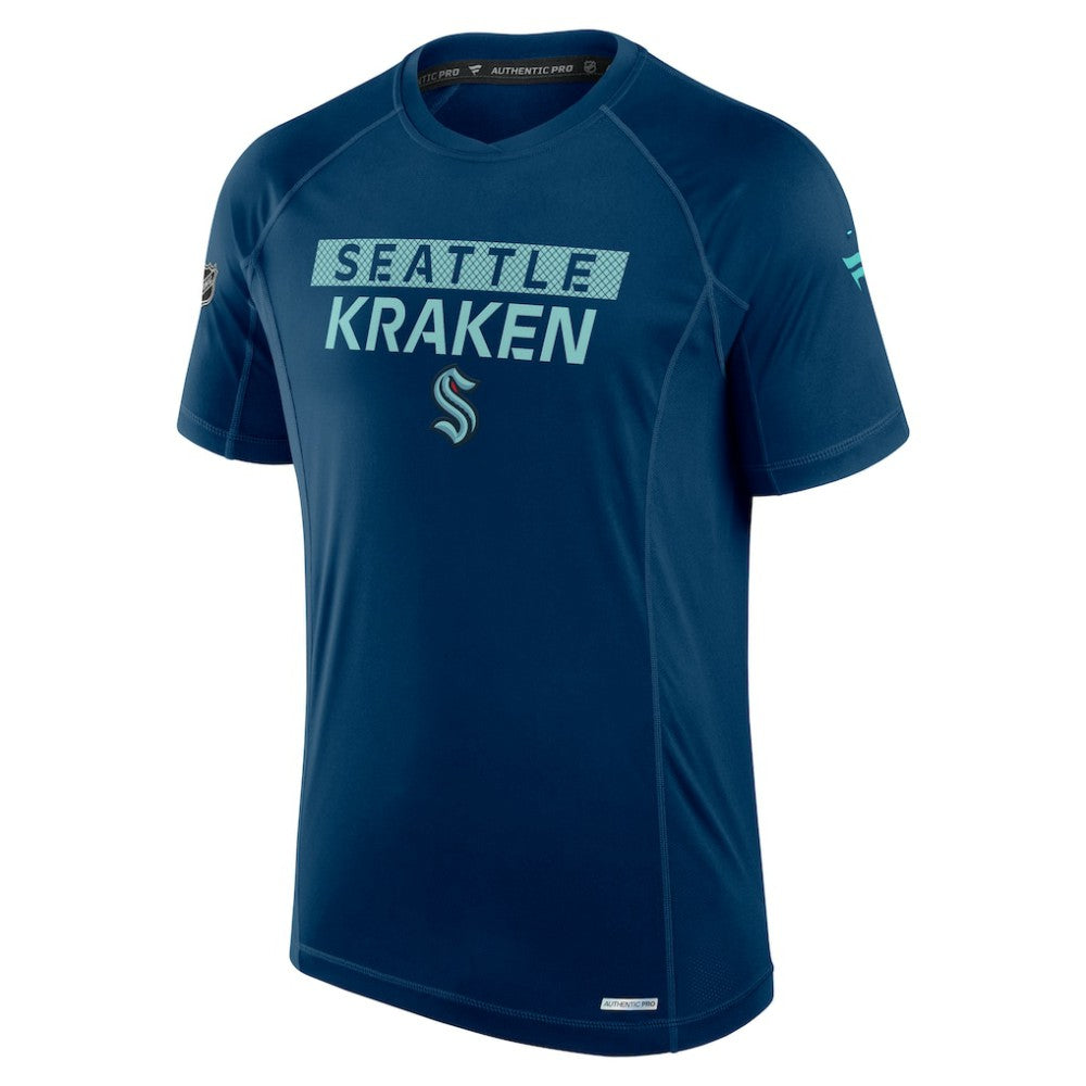 Seattle Kraken Fanatics Authentic Pro Rink Tech T-Shirt - Deep Sea Blue | Fanatics discount