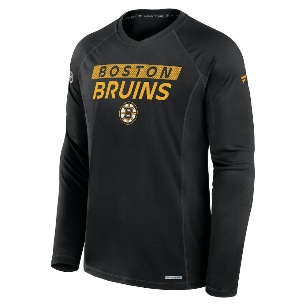 Boston Bruins Fanatics Authentic Pro Rink Tech Long Sleeve T-Shirt - Black | Fanatics online