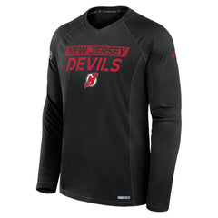 New Jersey Devils Fanatics Authentic Pro Rink Tech Long Sleeve T-Shirt - Black | Fanatics on sale