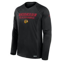 Chicago Blackhawks Fanatics Authentic Pro Rink Tech Long Sleeve T-Shirt - Black | Fanatics on sale