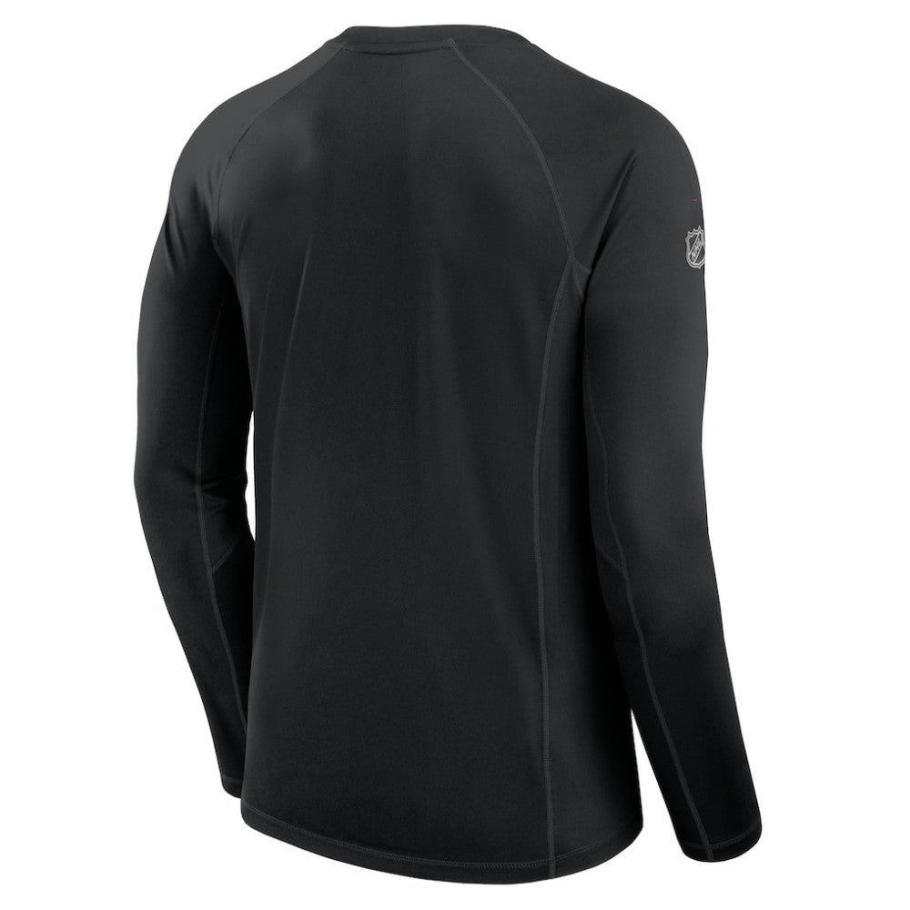 Chicago Blackhawks Fanatics Authentic Pro Rink Tech Long Sleeve T-Shirt - Black | Fanatics on sale