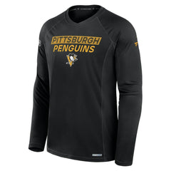 Pittsburgh Penguins Fanatics Authentic Pro Rink Tech Long Sleeve T-Shirt - Black | Fanatics online