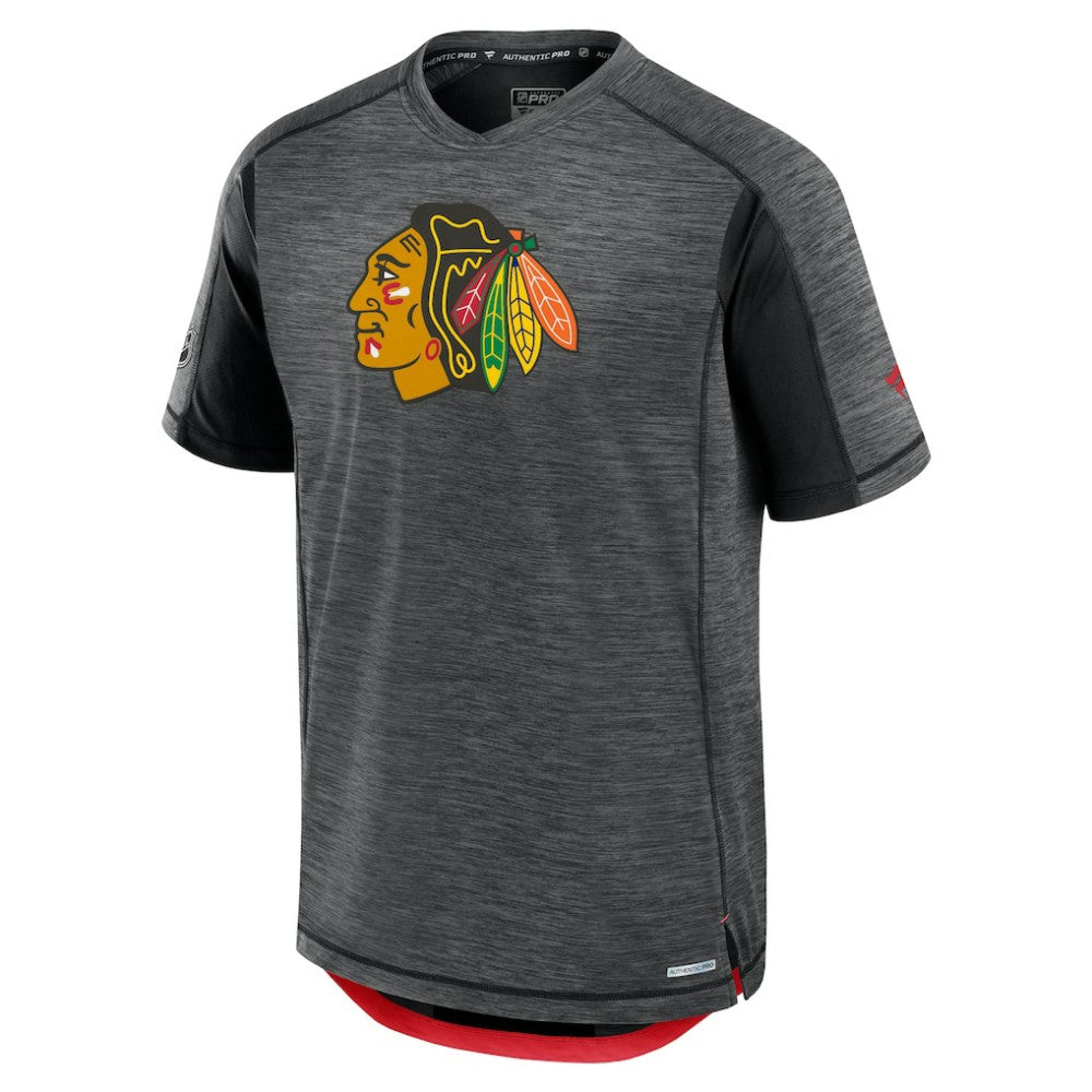 Chicago Blackhawks Fanatics Authentic Pro Rink Tech T-Shirt - Black | Fanatics sale
