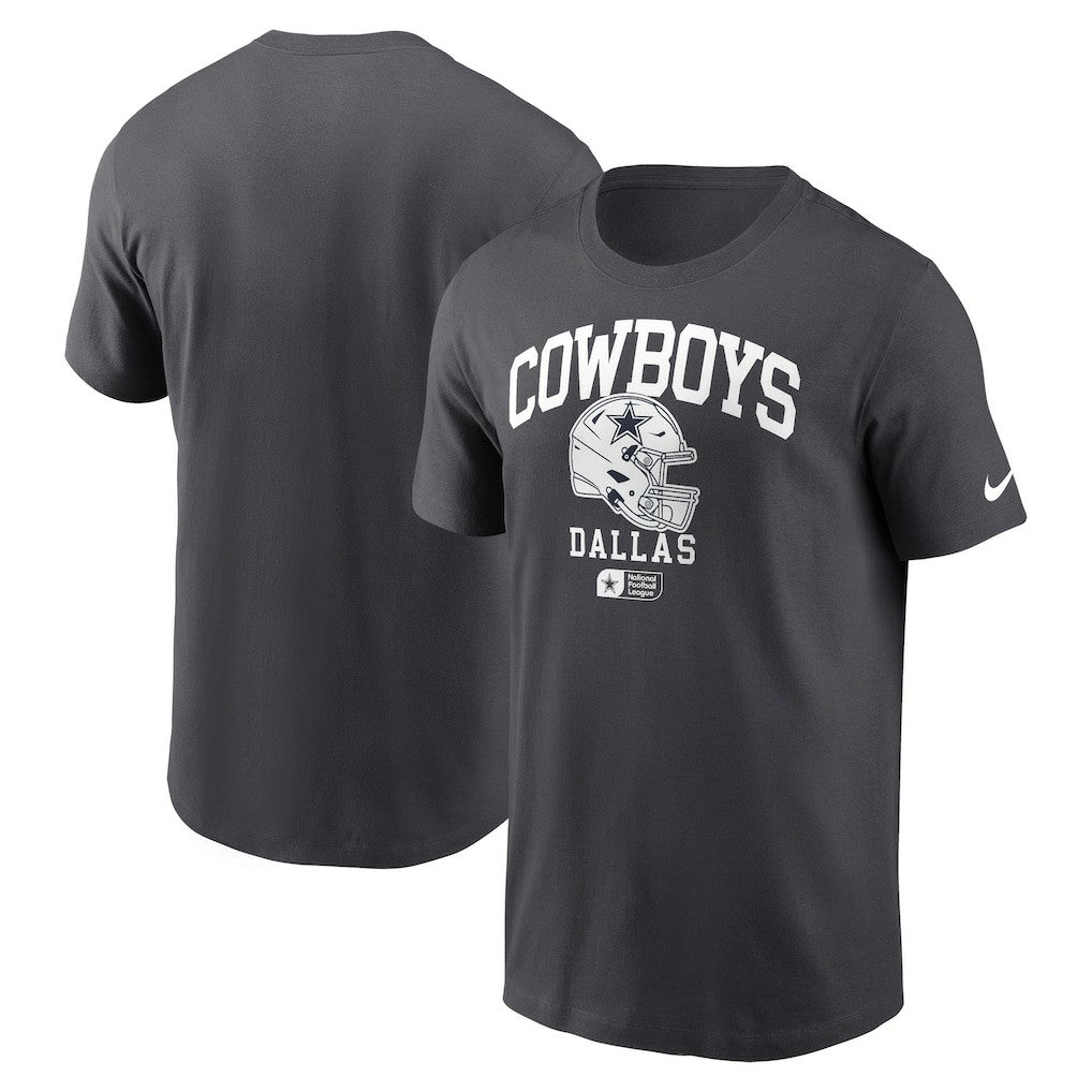 Dallas Cowboys Helmet Essential T-Shirt - Charcoal - Nike