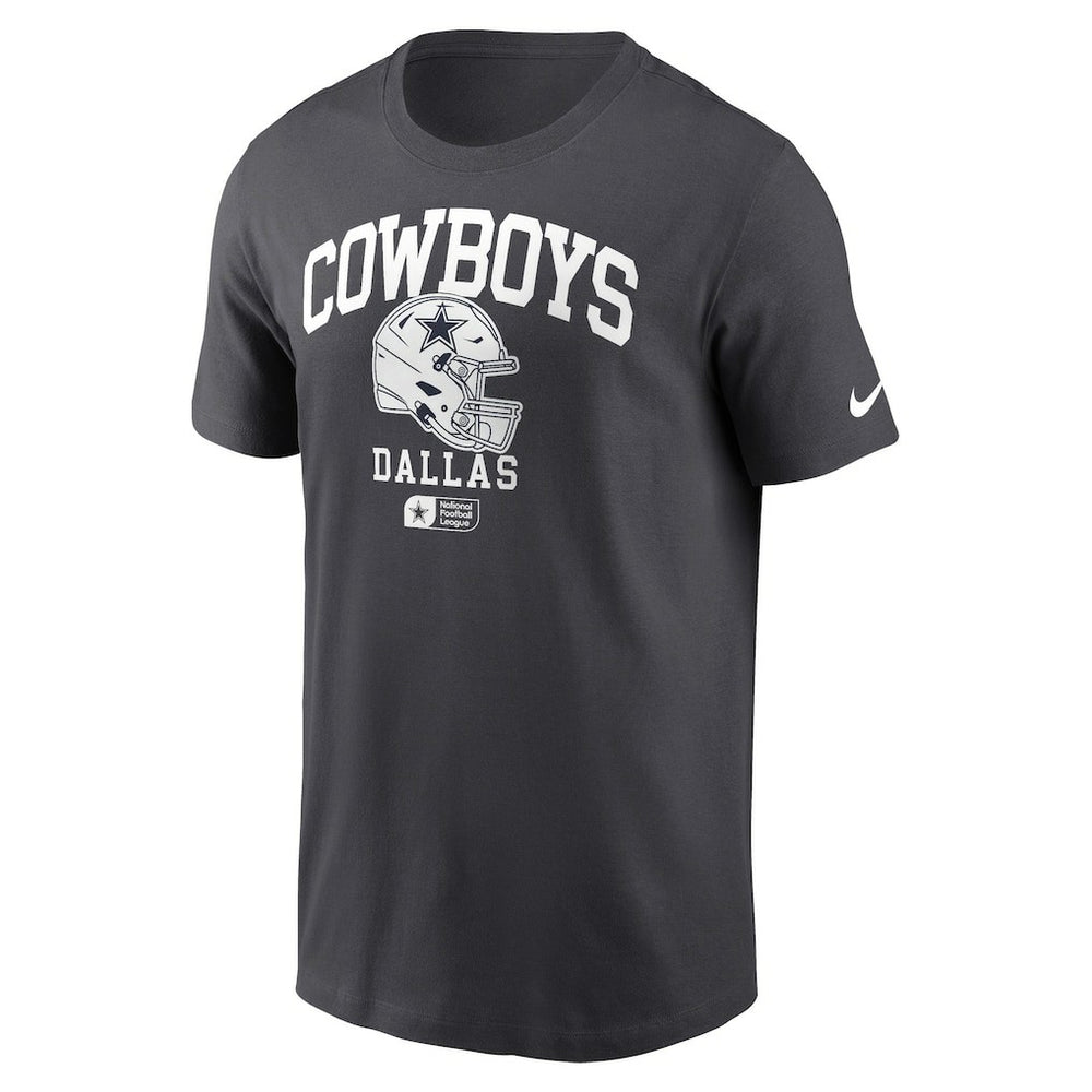 Dallas Cowboys Helmet Essential T-Shirt - Charcoal - Nike