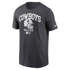 Dallas Cowboys Helmet Essential T-Shirt - Charcoal - Nike