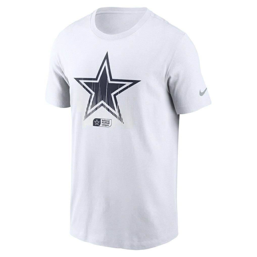 Dallas Cowboys Faded Essential T-Shirt - White - Nike