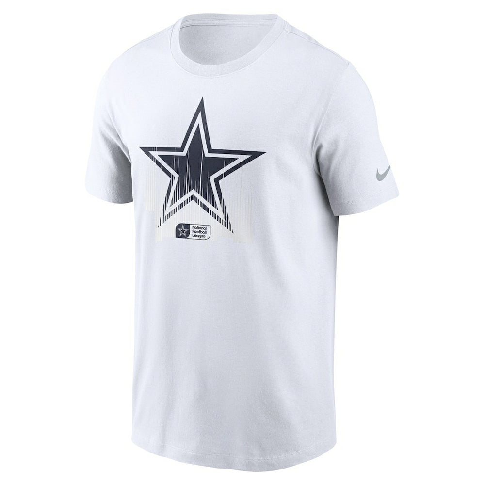 Dallas Cowboys Faded Essential T-Shirt - White - Nike