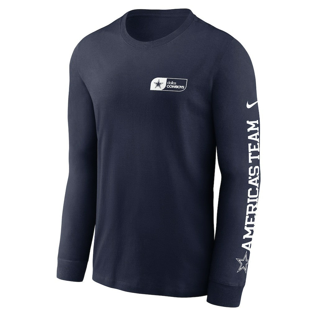 Dallas Cowboys America's Team Essential Long Sleeve T-Shirt - Navy - Nike
