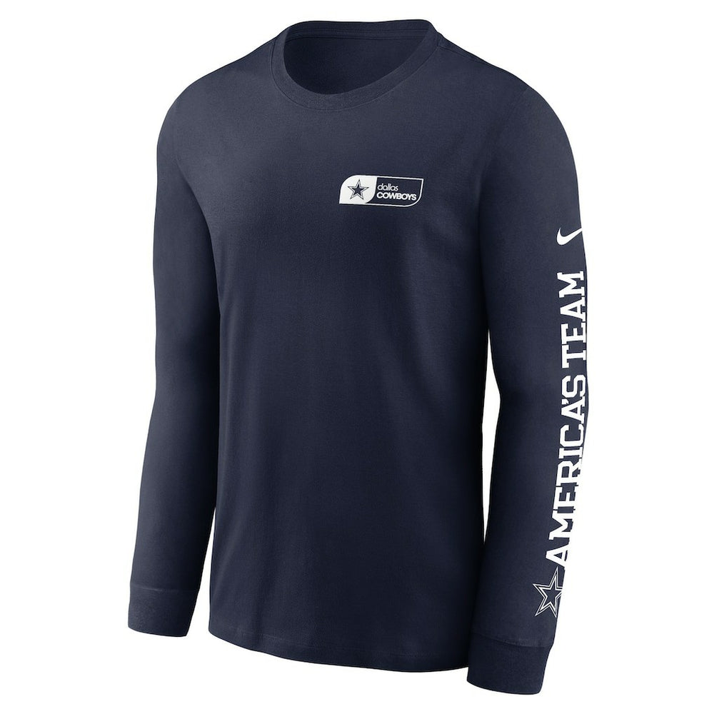 Dallas Cowboys America's Team Essential Long Sleeve T-Shirt - Navy - Nike