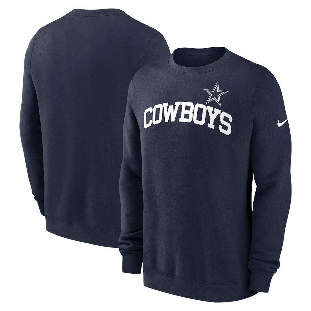 Dallas Cowboys Club Pullover Sweatshirt - Navy - Nike