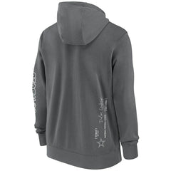 Dallas Cowboys Primetime Club Full-Zip Hoodie - Charcoal - Nike