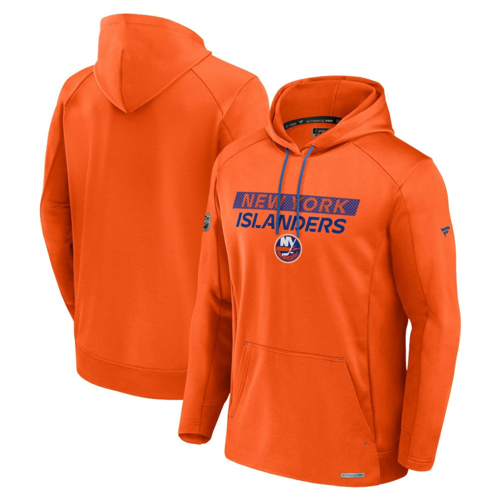 New York Islanders Fanatics Authentic Pro Rink Fleece Pullover Hoodie - Orange | Fanatics online