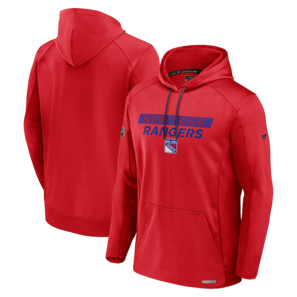 New York Rangers Fanatics Authentic Pro Rink Fleece Pullover Hoodie - Red | Fanatics discount