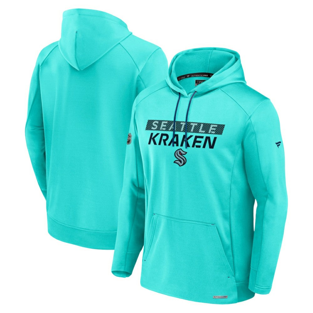 Seattle Kraken Fanatics Authentic Pro Rink Fleece Pullover Hoodie - Blue | Fanatics Clearance