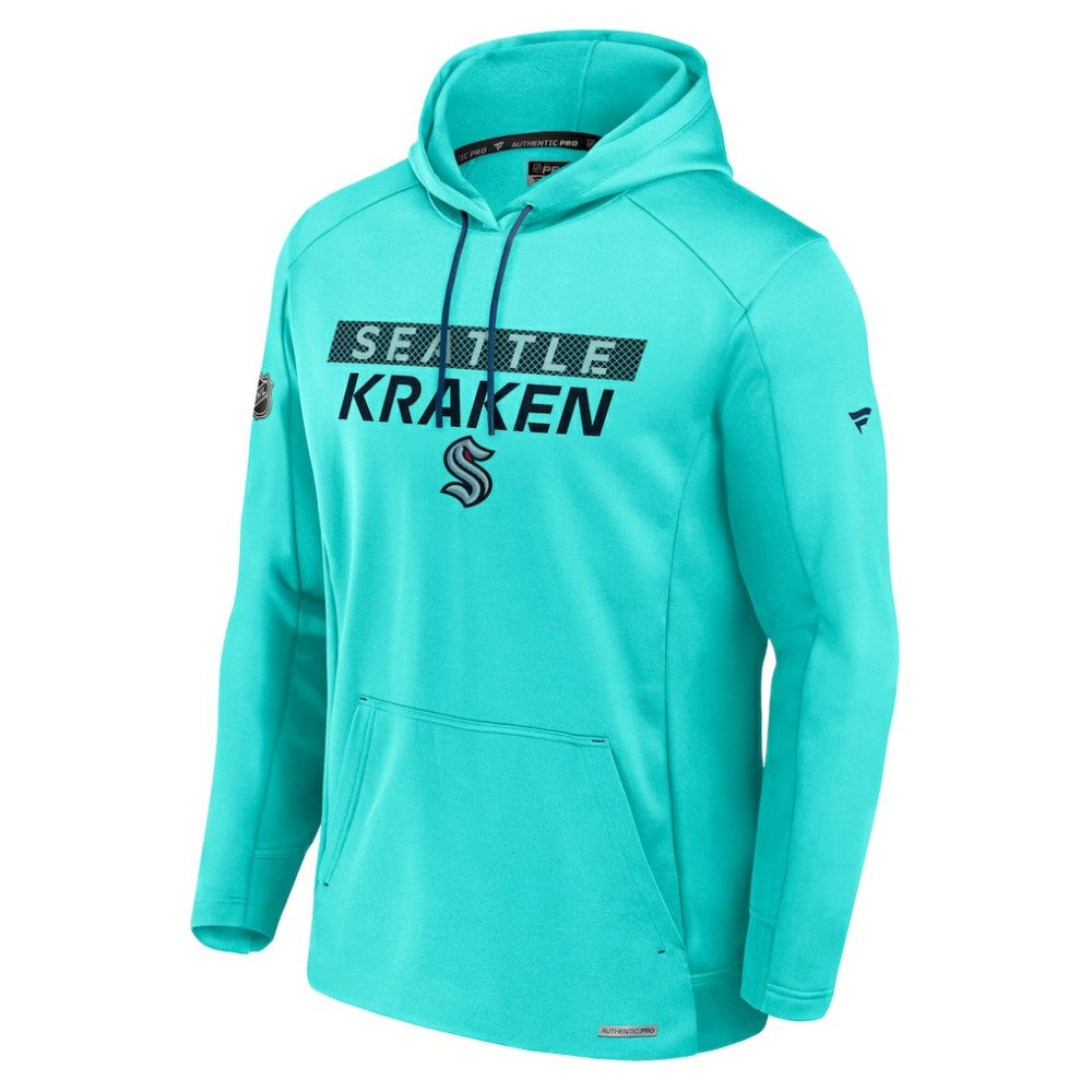 Seattle Kraken Fanatics Authentic Pro Rink Fleece Pullover Hoodie - Blue | Fanatics Clearance