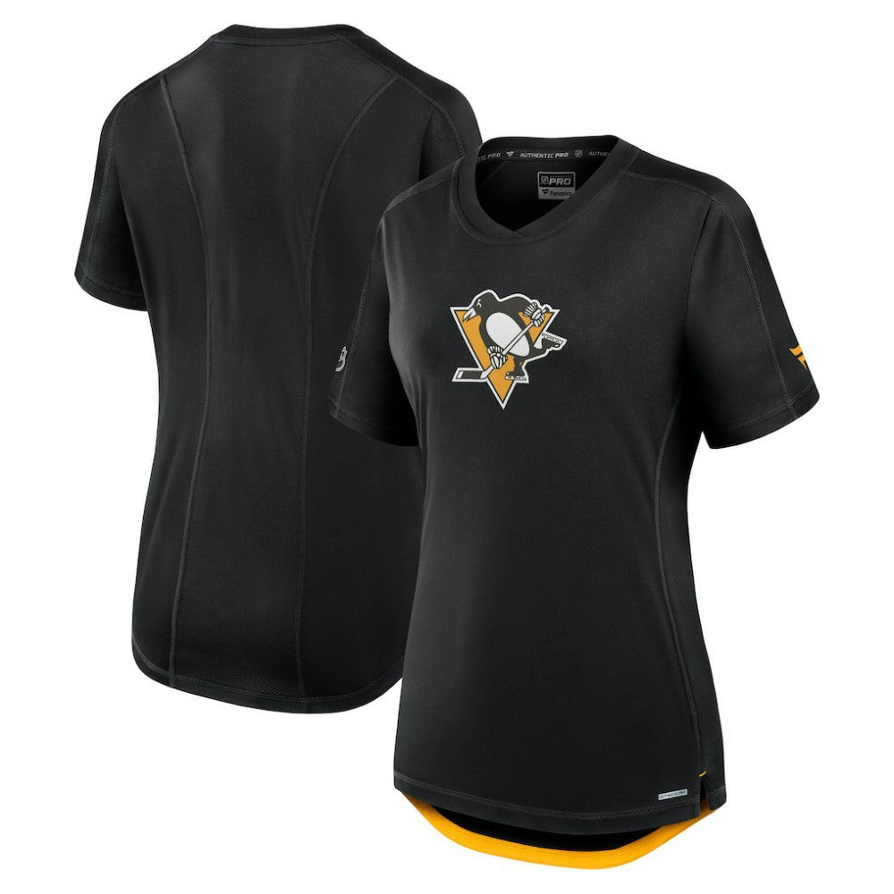 Pittsburgh Penguins Fanatics Women's Authentic Pro Rink T-Shirt - Black | Fanatics discount