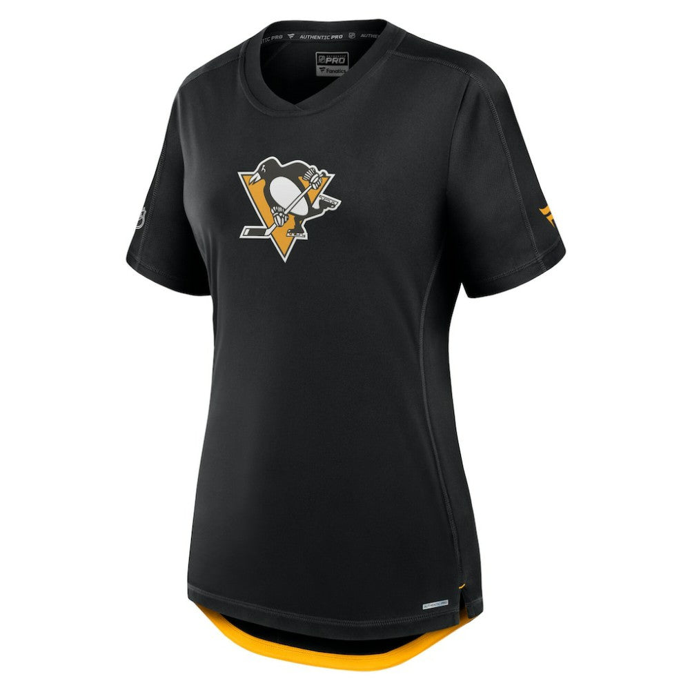 Pittsburgh Penguins Fanatics Women's Authentic Pro Rink T-Shirt - Black | Fanatics discount