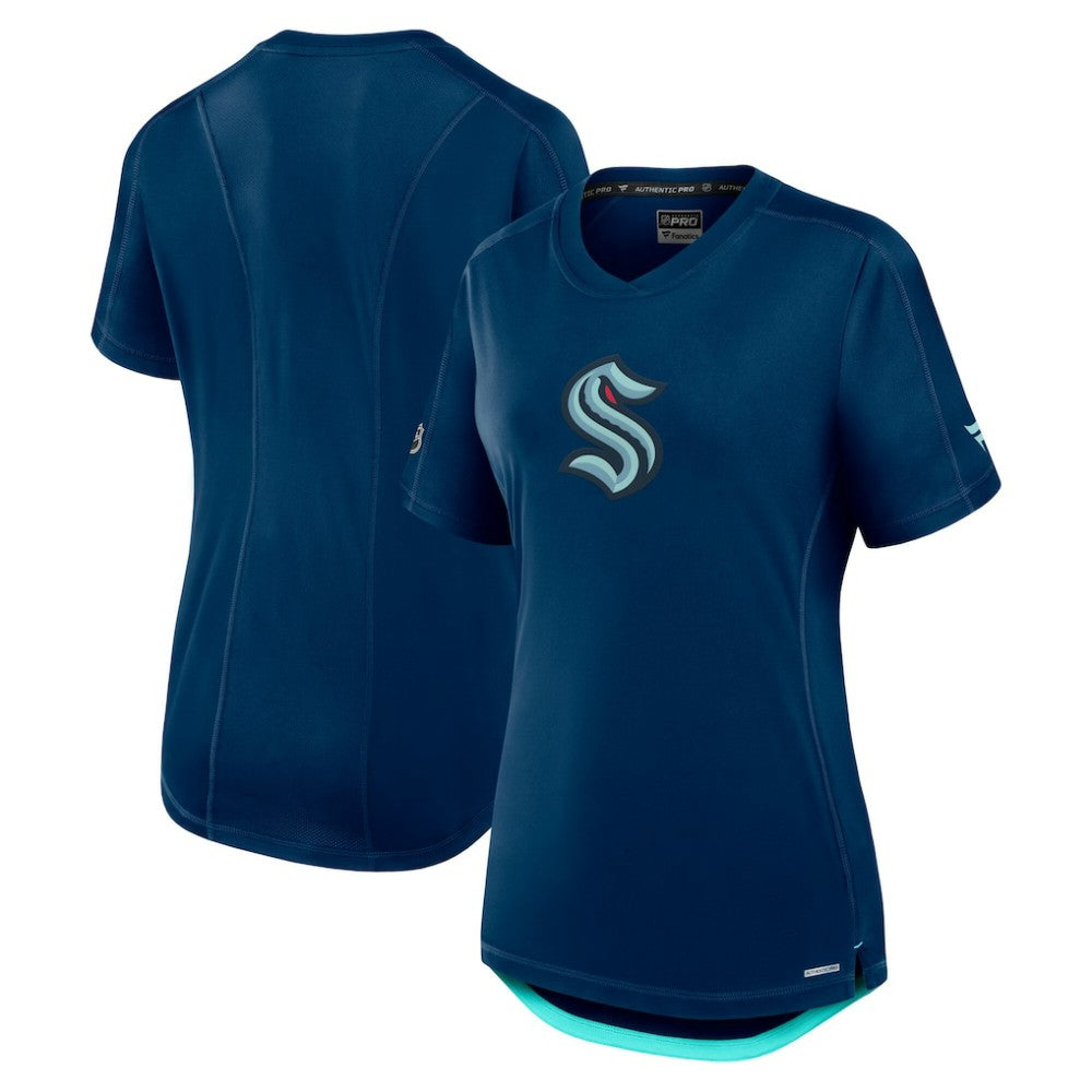 Seattle Kraken Fanatics Women's Authentic Pro Rink T-Shirt - Deep Sea Blue | Fanatics on sale