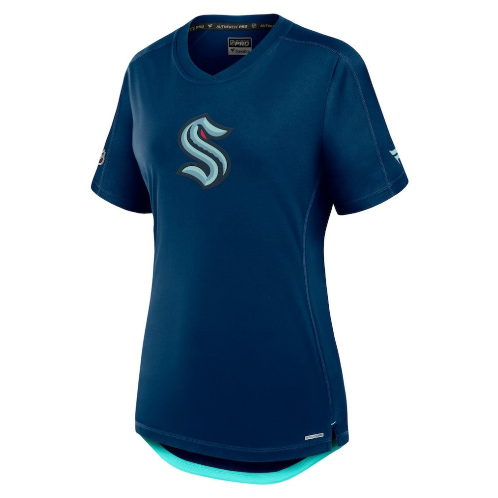 Seattle Kraken Fanatics Women's Authentic Pro Rink T-Shirt - Deep Sea Blue | Fanatics on sale