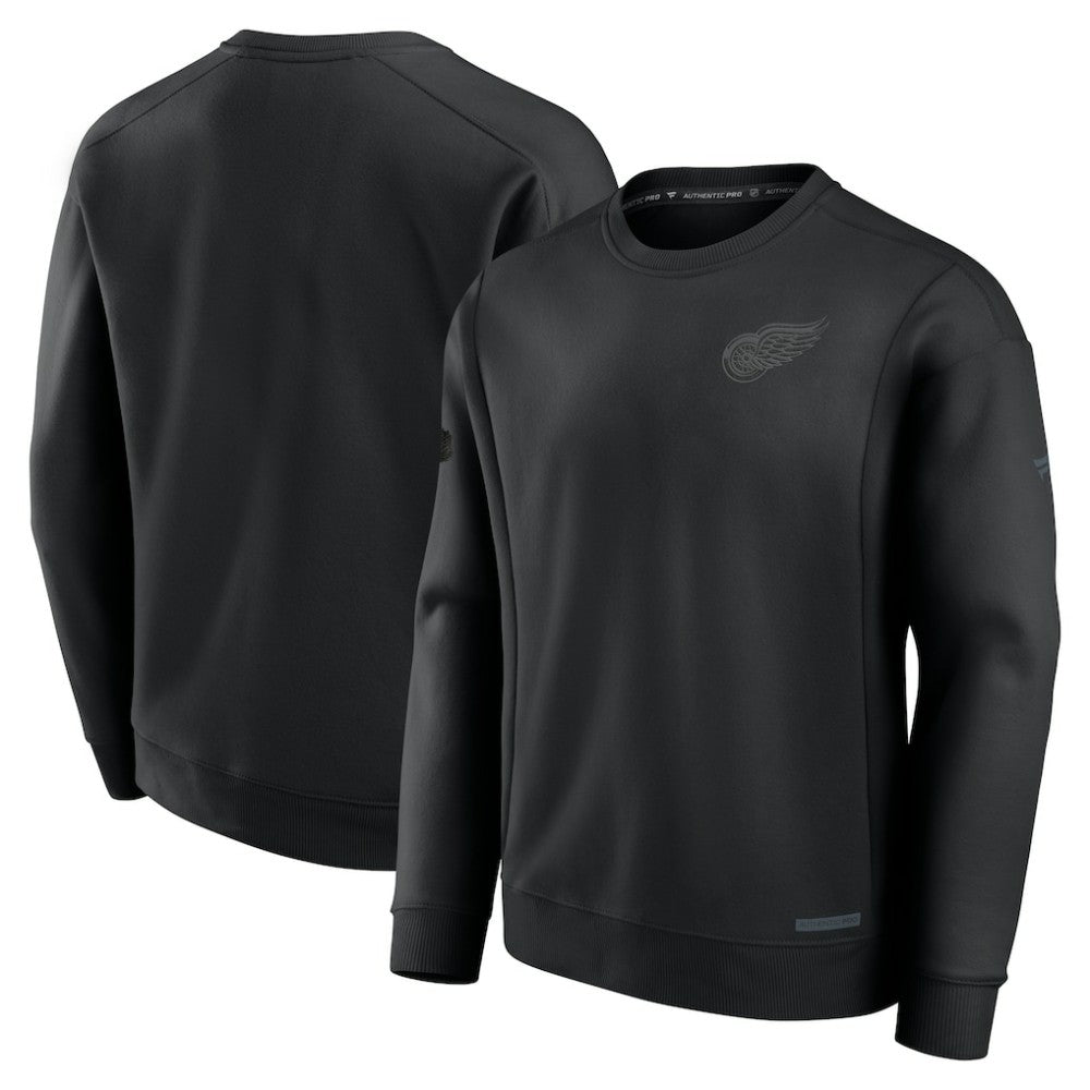 Detroit Red Wings Fanatics Authentic Pro Road Fleece Pullover Sweatshirt - Black | Fanatics near me
