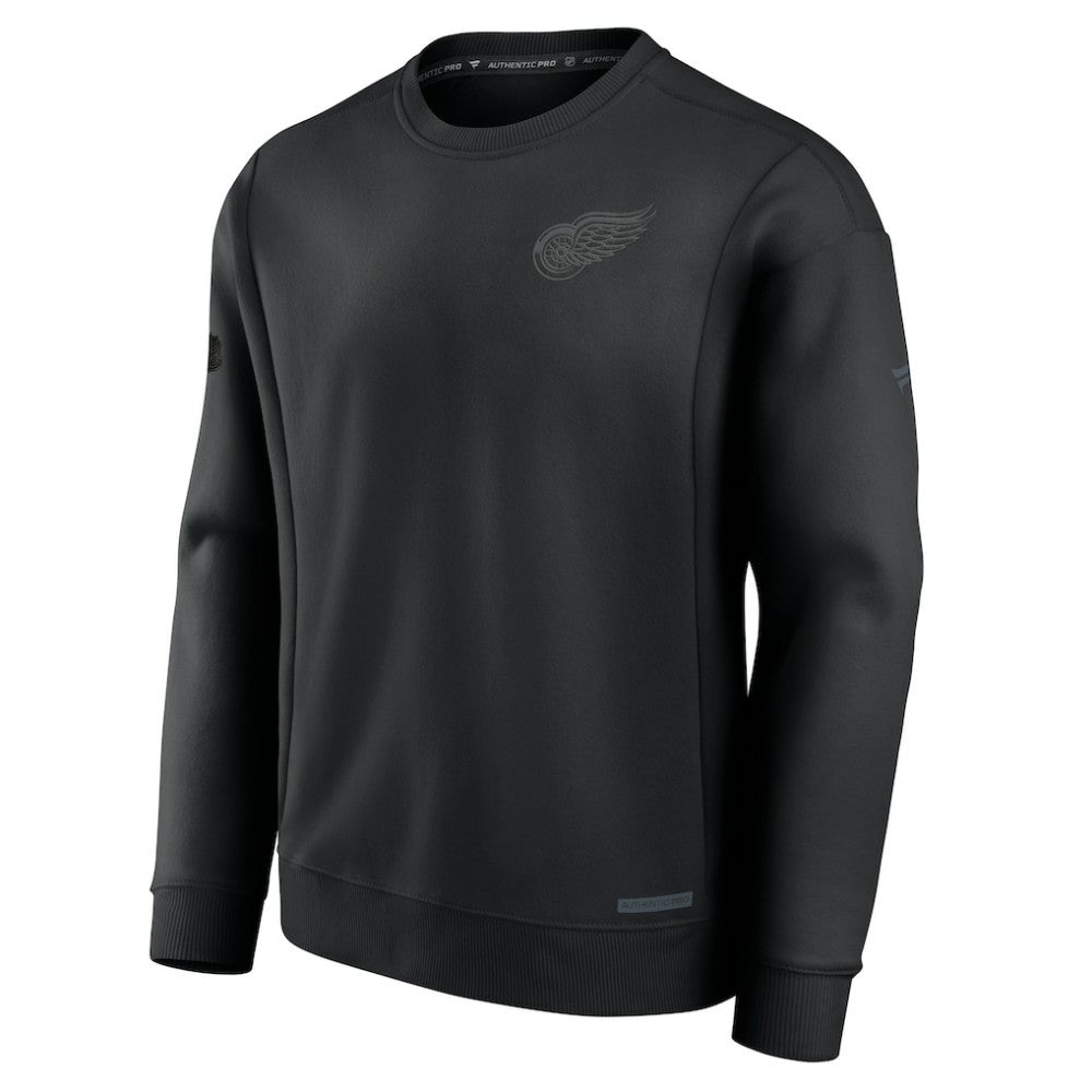 Detroit Red Wings Fanatics Authentic Pro Road Fleece Pullover Sweatshirt - Black | Fanatics near me