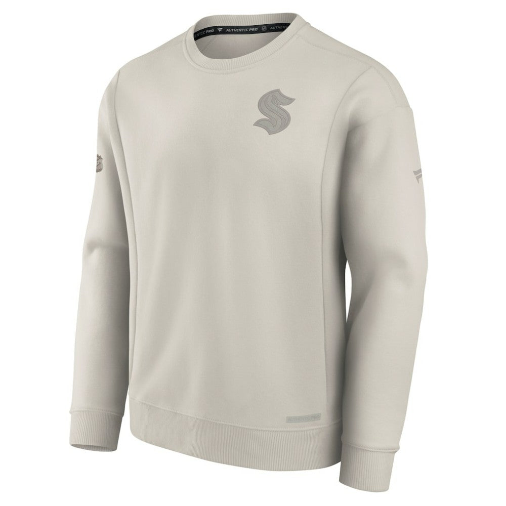 Seattle Kraken Fanatics Authentic Pro Road Fleece Pullover Sweatshirt - Cream | Fanatics near me