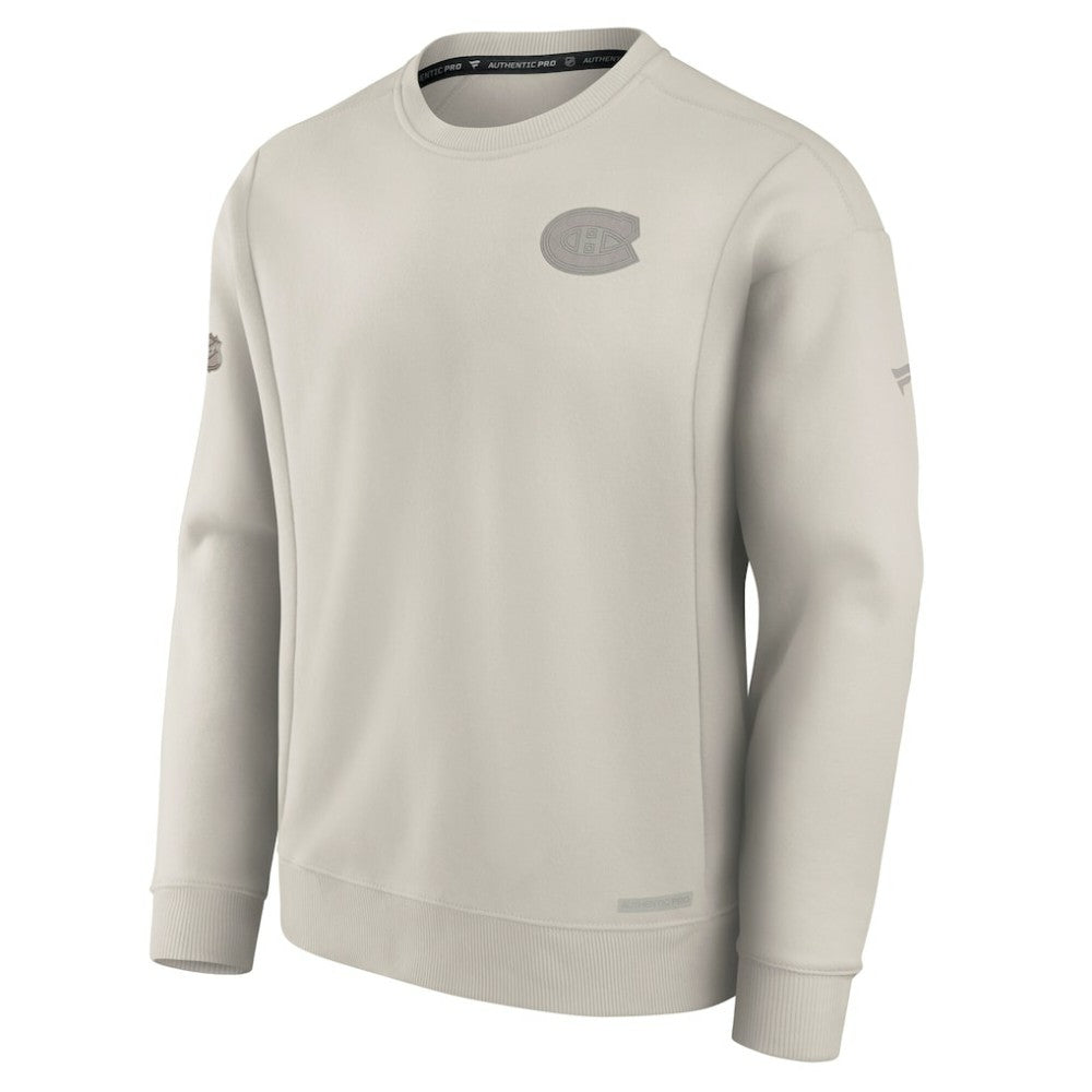 Montreal Canadiens Fanatics Authentic Pro Road Fleece Pullover Sweatshirt - Cream | Fanatics discount