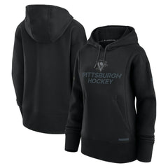 Pittsburgh Penguins Fanatics Women's Authentic Pro Road Pullover Hoodie - Black | Fanatics sale