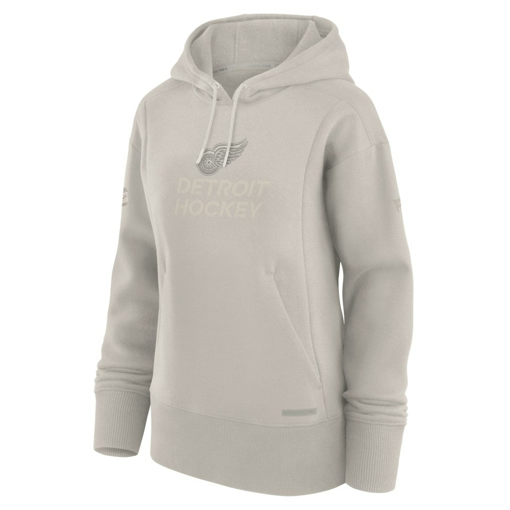 Detroit Red Wings Fanatics Women's Authentic Pro Road Pullover Hoodie - Cream | Fanatics sale