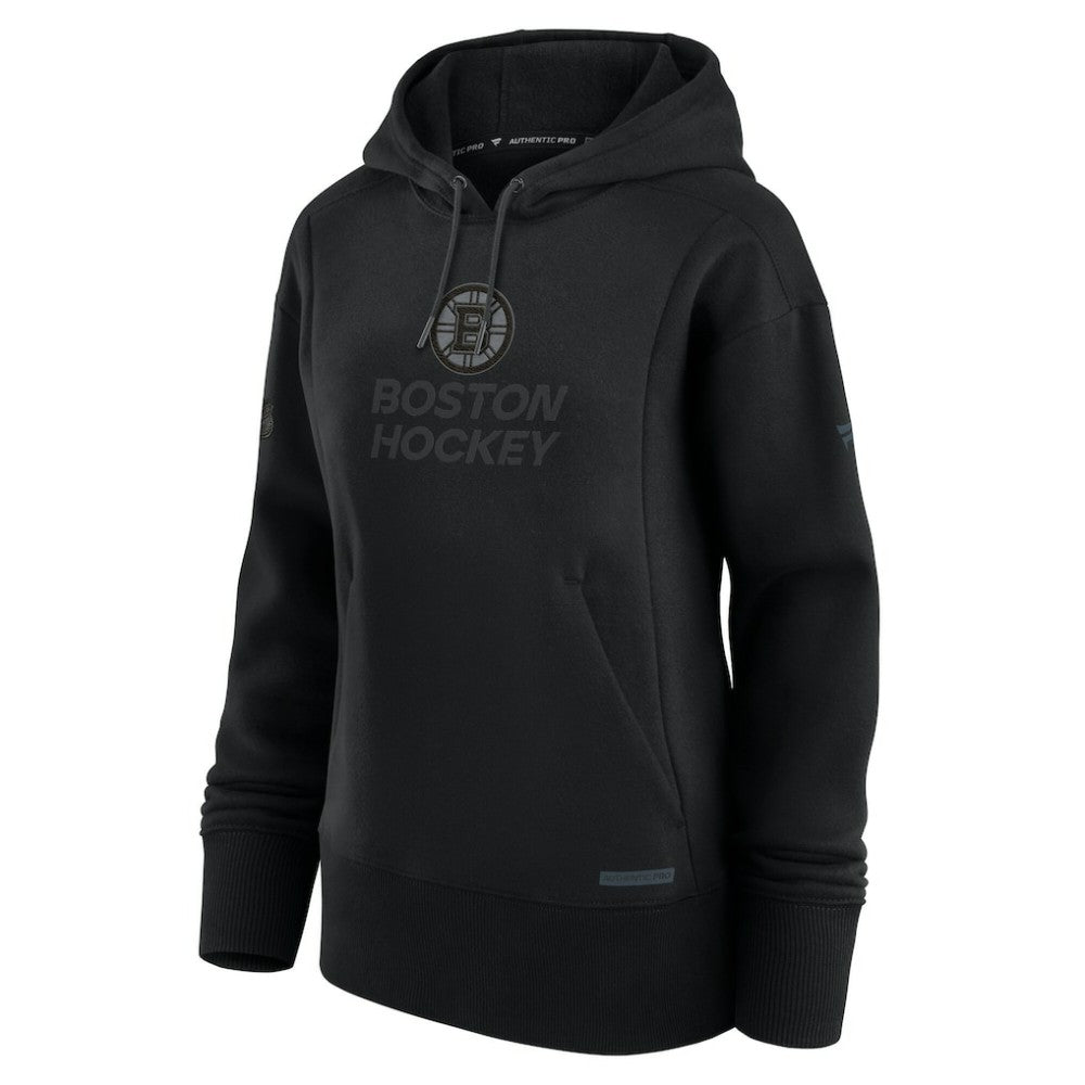 Boston Bruins Fanatics Women's Authentic Pro Road Pullover Hoodie - Black | Fanatics Clearance