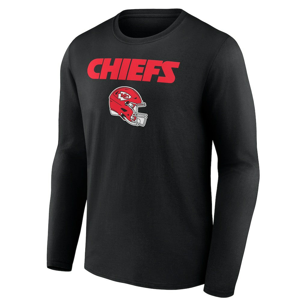 Travis Kelce Kansas City Chiefs Team Wordmark Player Name & Number Long Sleeve T-Shirt - Black - NFL