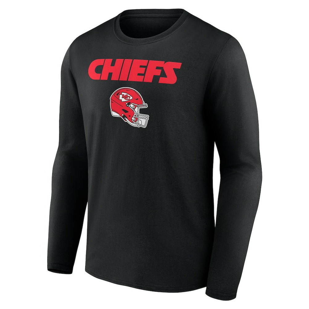 Travis Kelce Kansas City Chiefs Team Wordmark Player Name & Number Long Sleeve T-Shirt - Black - NFL