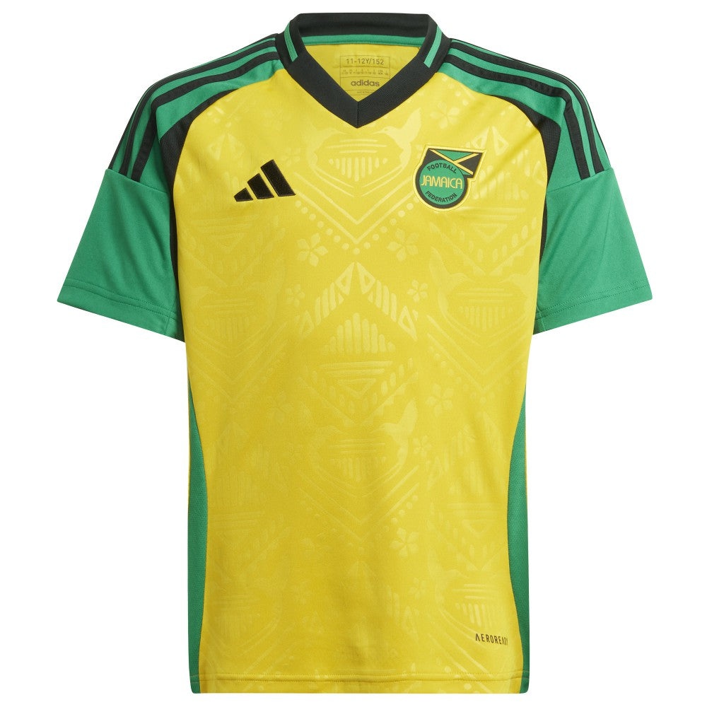 Adidas - Jamaica National Team Youth 2024 Home Replica Jersey - Yellow