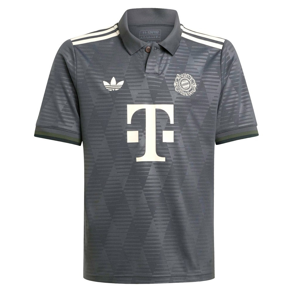 Adidas - Bayern Munich Youth 2024/25 Wiesn Replica Jersey - Gray