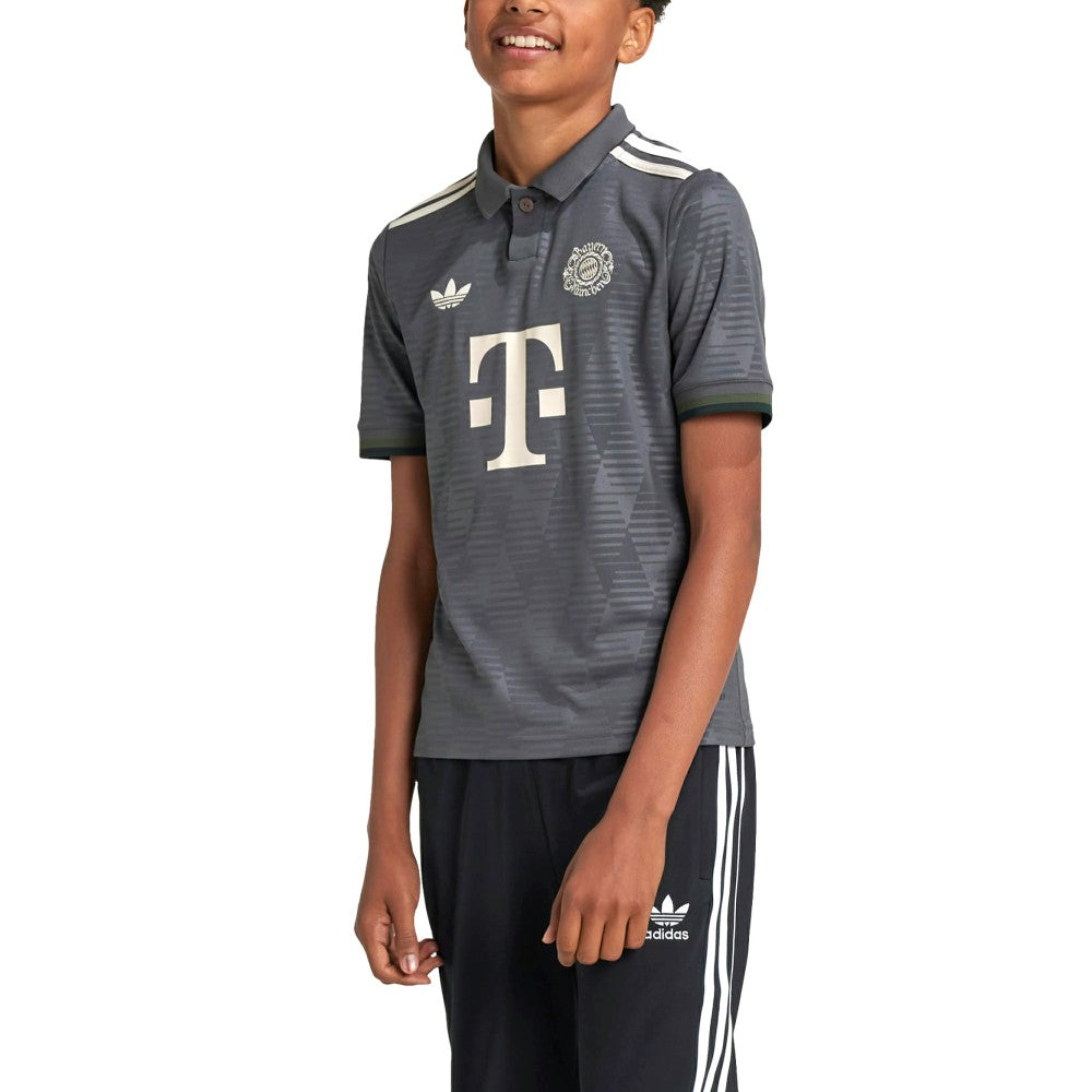 Adidas - Bayern Munich Youth 2024/25 Wiesn Replica Jersey - Gray