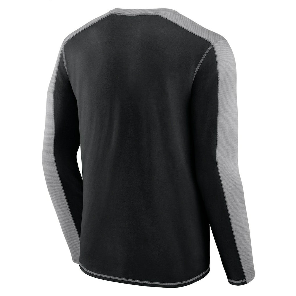 Pittsburgh Steelers Behind the Line Long Sleeve T-Shirt - Black/Gray - Fanatics