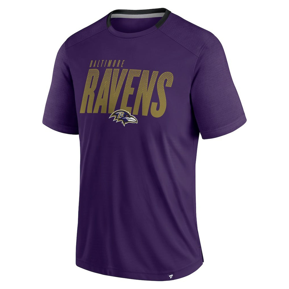 Baltimore Ravens Defender Fade Slant T-Shirt - Purple - Fanatics