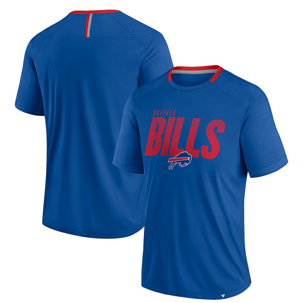 Buffalo Bills Defender Fade Slant T-Shirt - Royal - Fanatics