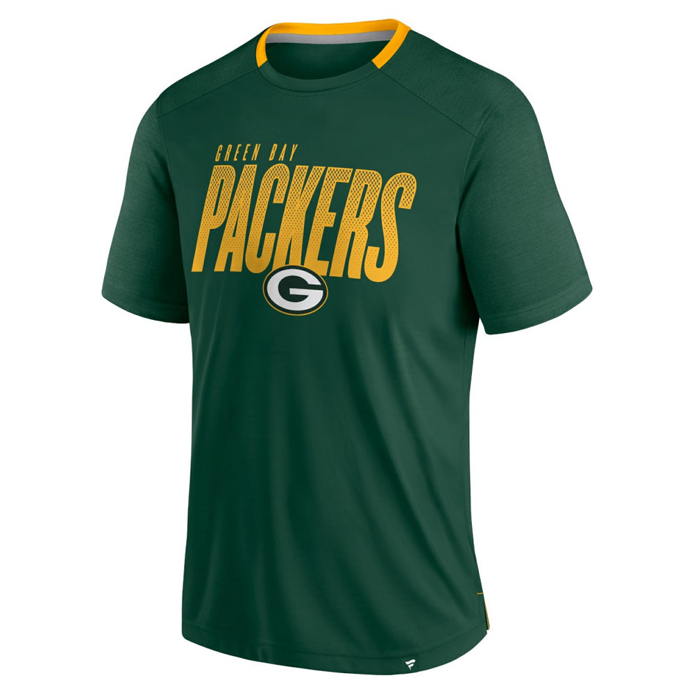 Green Bay Packers Defender Fade Slant T-Shirt - Green - Fanatics