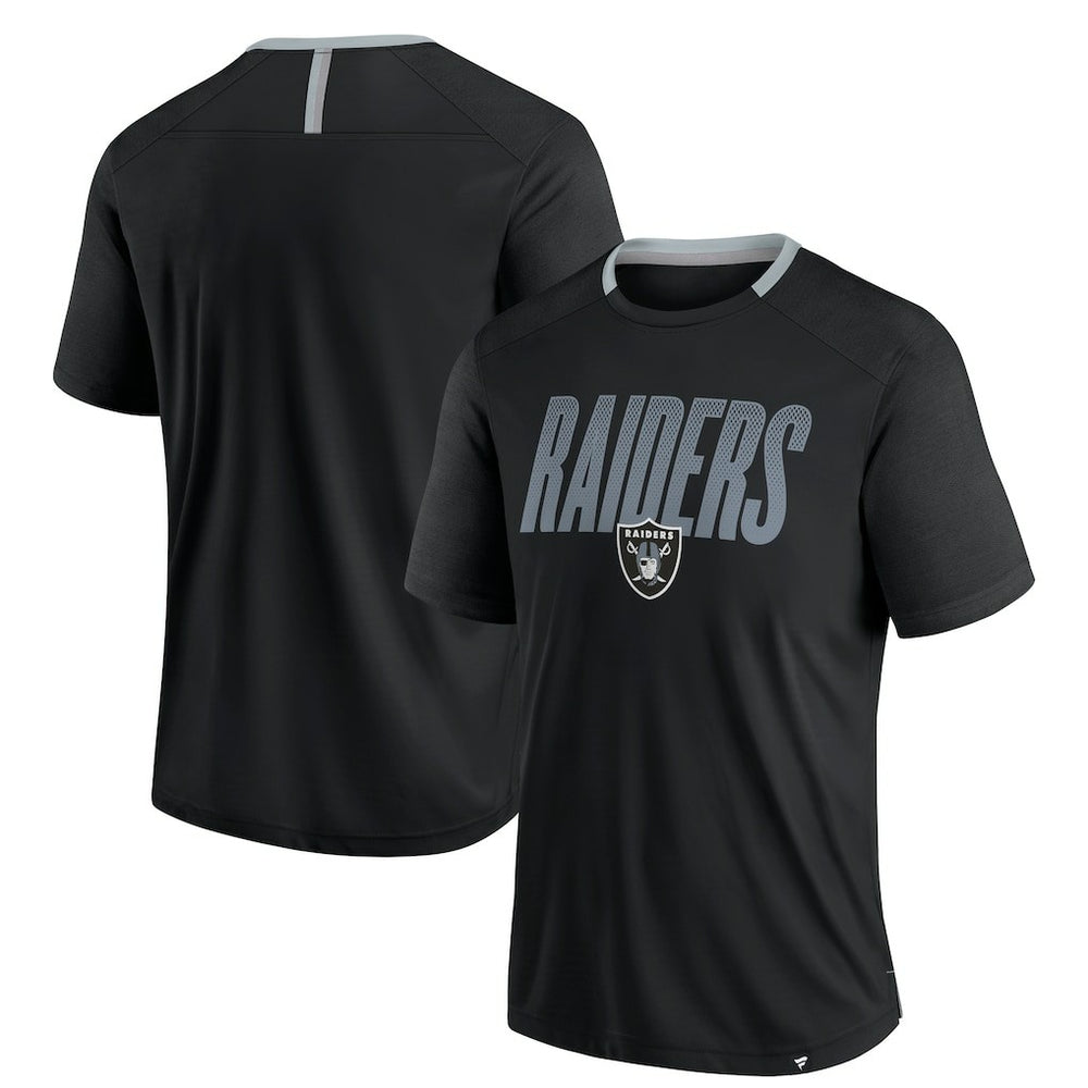 Las Vegas Raiders Defender Fade Slant T-Shirt - Black - Fanatics