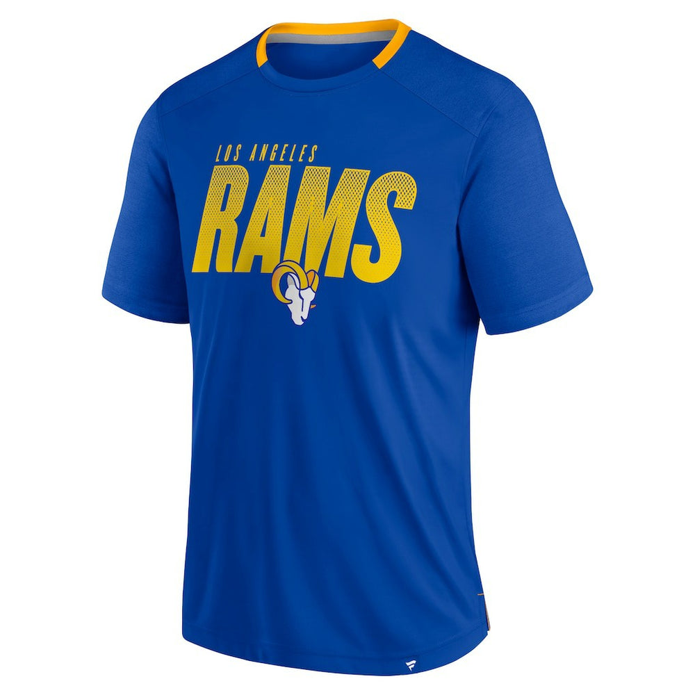Los Angeles Rams Defender Fade Slant T-Shirt - Royal - Fanatics