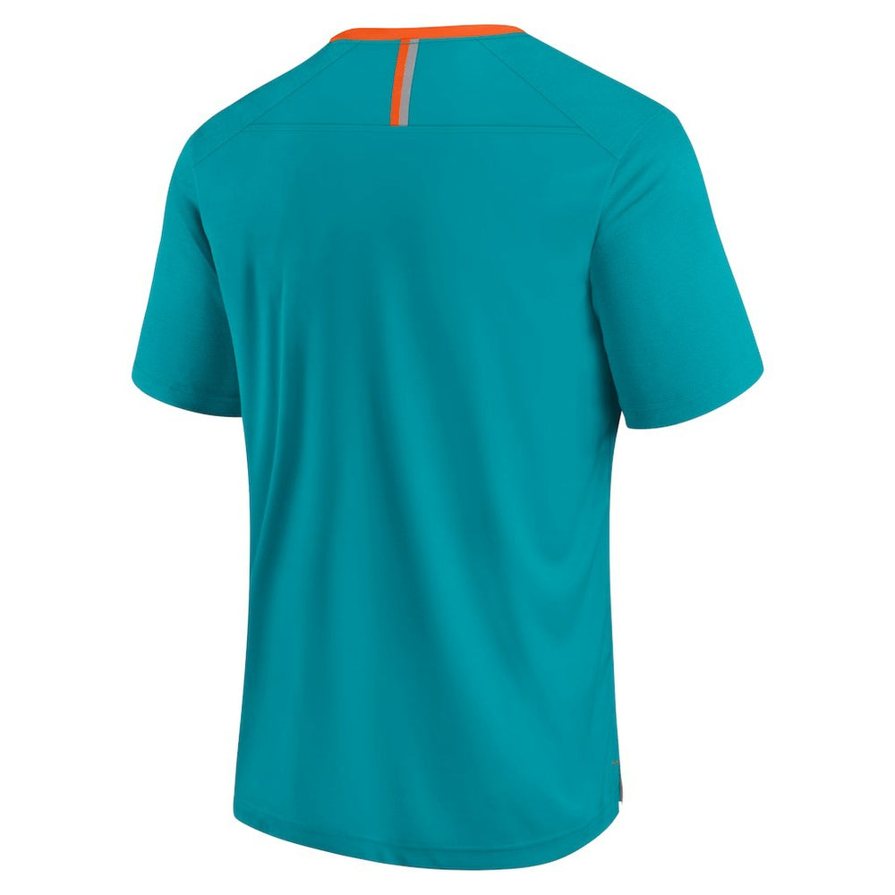 Miami Dolphins Defender Fade Slant T-Shirt - Aqua - Fanatics