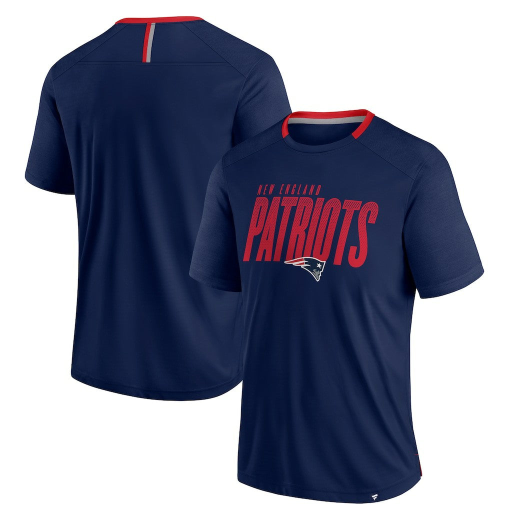 New England Patriots Defender Fade Slant T-Shirt - Navy - Fanatics