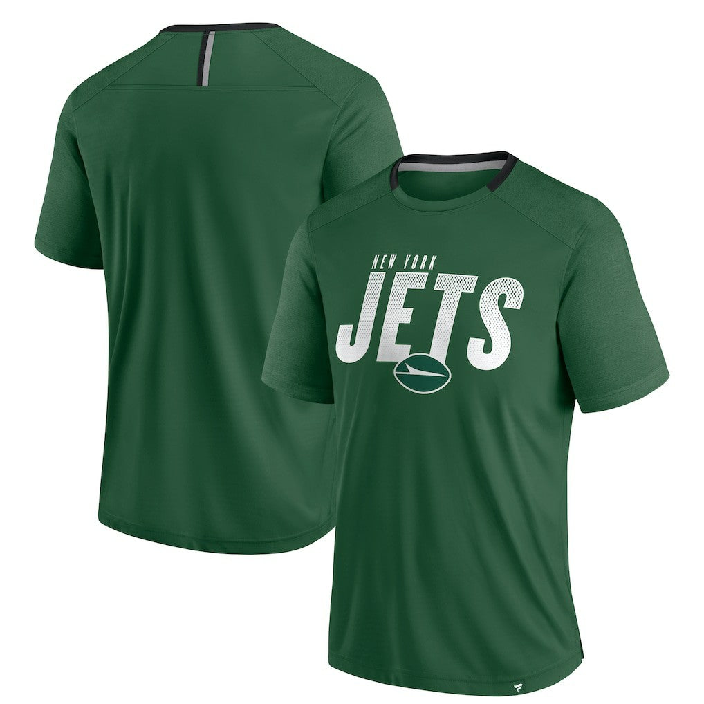 New York Jets Defender Fade Slant T-Shirt - Green - Fanatics