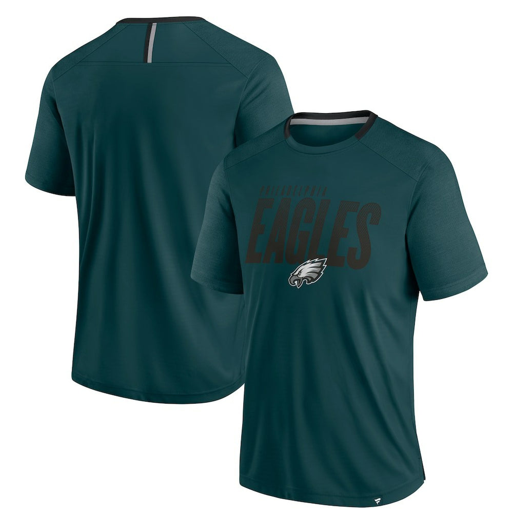 Philadelphia Eagles Defender Fade Slant T-Shirt - Midnight Green - Fanatics