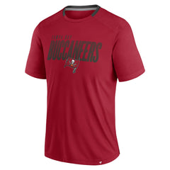 Tampa Bay Buccaneers Defender Fade Slant T-Shirt - Red - Fanatics