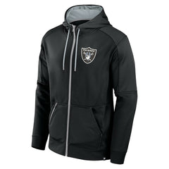 Las Vegas Raiders Defender Full-Zip Hoodie - Black - Fanatics